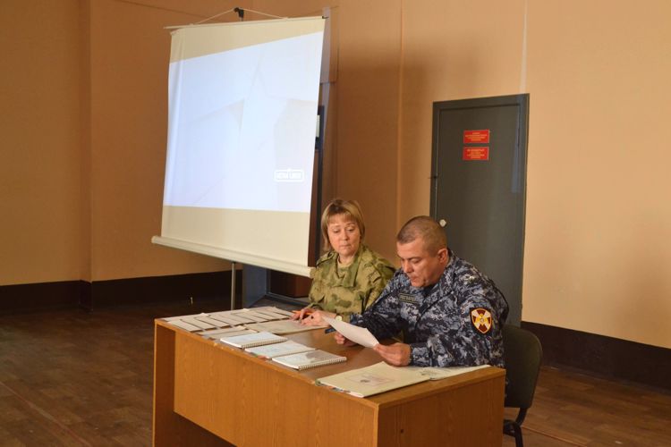 Новгородские психологи  Росгвардии провели первый этап смотра конкурса  «Лучший психолог Росгвардии»