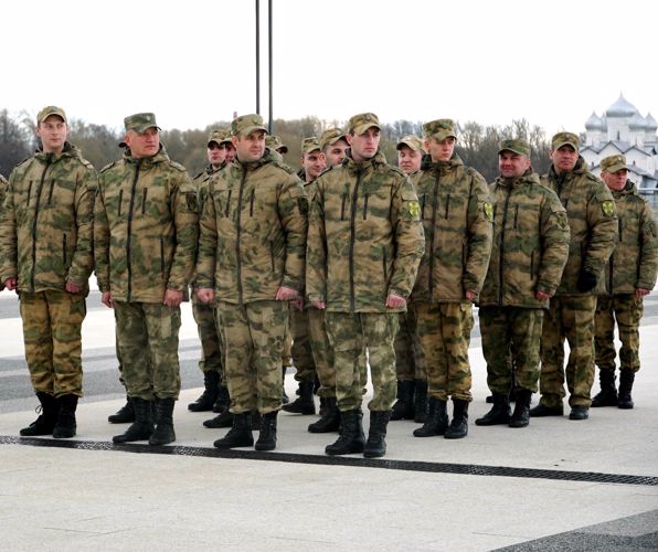 Новгородские росгвардейцы начали подготовку к параду в честь Дня Победы