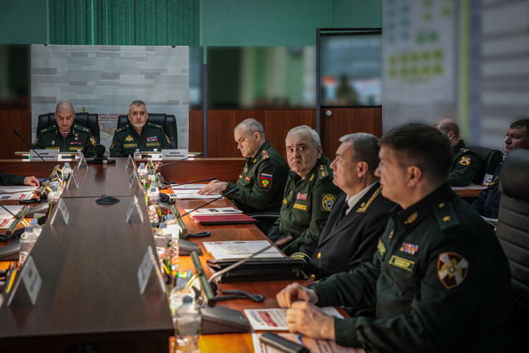 Начальник Управления Росгвардии по Новгородской области полковник полиции Сергей Исаков  принял участие в Военном совете Северо-Западного округа Росгвардии