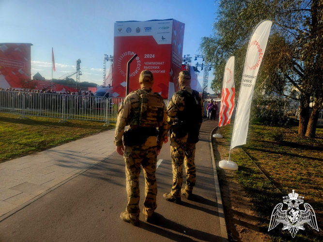 Новгородские   росгвардейцы обеспечивают безопасность  финала  Чемпионата высоких технологий - 2024