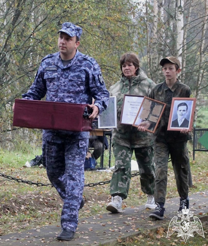 Росгвардеец принял участие в  перезахоронение погибшего в годы Великой  Отечественной  войны  красноармейца