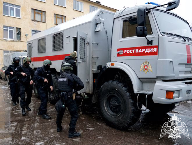 Сотрудники новгородского ОМОН Росгвардии подвели итоги работы за минувший год