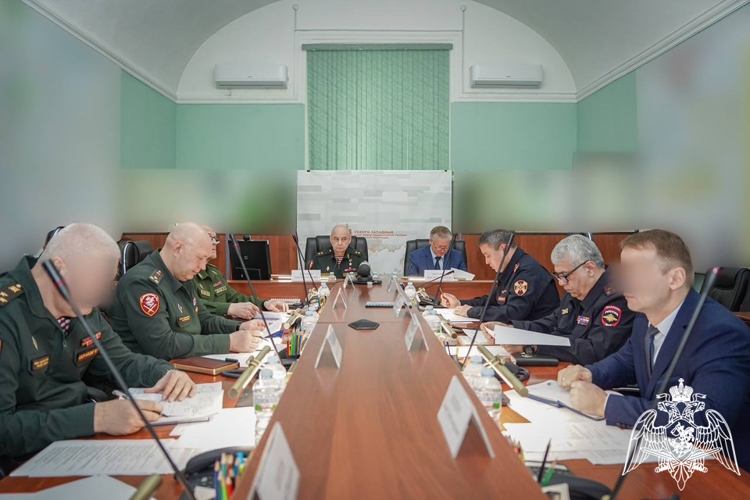 Начальник Управления Росгвардии по Новгородской области принял участие в заседании оперативного штаба СЗО Росгвардии