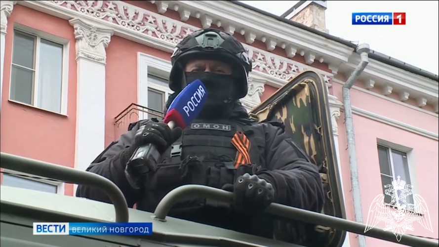 Телесюжет в программе "Вести. Великий Новгород" (ГТРК "Славия")  от 09 мая 2025 года об участии росгвардейцев в торжественном прохождении в День Победы