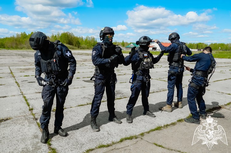 Телесюжет в программе "Новость часа" на Новгородском областном телевидении от 10 июня 2025 года о проведении занятий по беспарашютному десантированию с вертолета сотрудниками СОБР "Рубин" Росгвардии