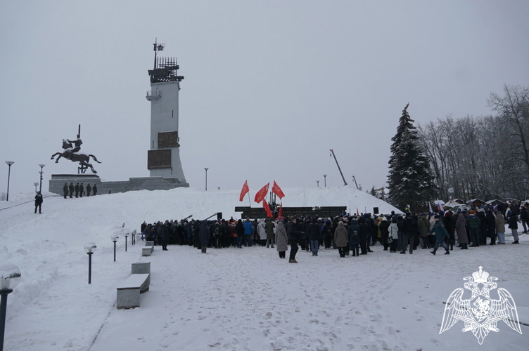 Новгородские росгвардейцы приняли участие в митинге ко Дню освобождения Новгорода от немецко-фашистских захватчиков