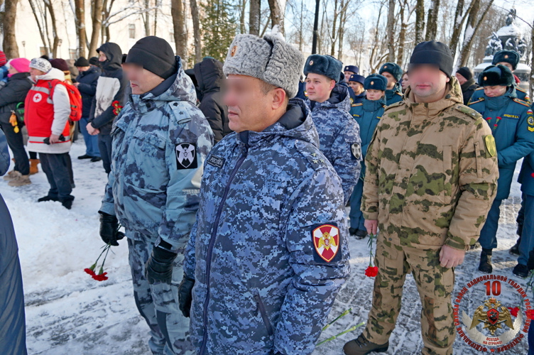Новгородские росгвардейцы приняли участие в общегородском мероприятии, посвященном Дню защитника Отечества