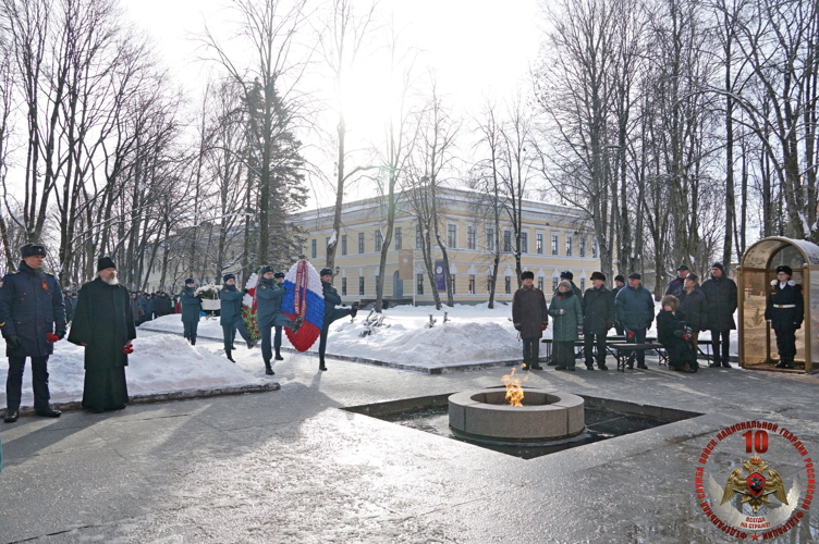 Новгородские росгвардейцы приняли участие в общегородском мероприятии, посвященном Дню защитника Отечества