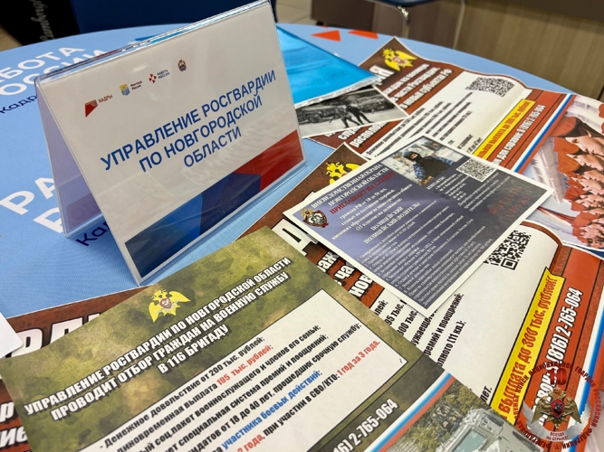 Новгородские росгвардейцы рассказали о вакантных должностях  в Управлении Росгвардии по Новгородской области