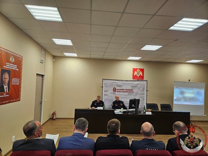 В Управлении Росгвардии по Новгородской области прошло заседание Оперативного штаба
