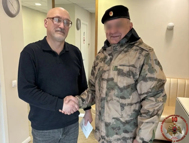 Новгородские росгвардейцы встретились с участником ликвидации аварии на Чернобыльской АЭС