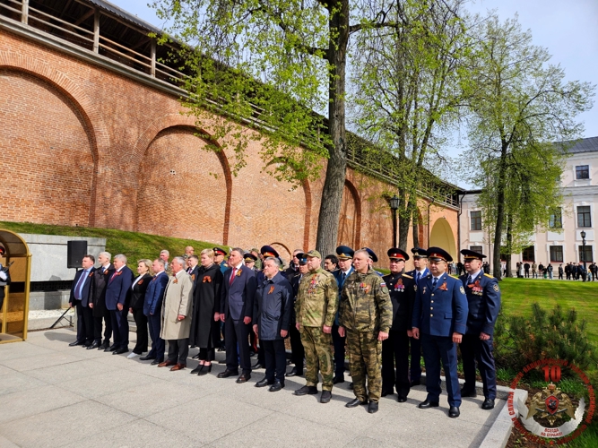 В Великом Новгороде сотрудники и военнослужащие Росгвардии  приняли участие  в мероприятиях, посвященных 81-й годовщине Победы в Великой Отечественной войне