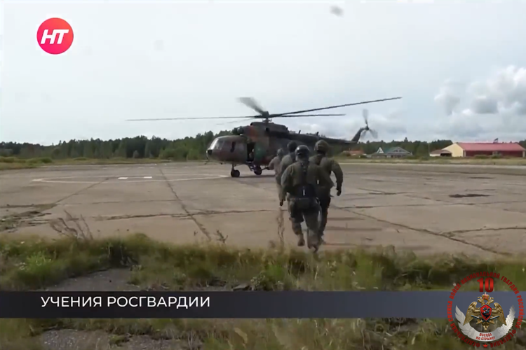 Телесюжет в программе "Новости часа. Новгородское областное телевидение." от 20 августа 2026 года. Сотрудники отряда СОБР "Рубин" управления Росгвардии по Новгородской области отработали навыки беспарашютного десантирования с использованием альпинистского снаряжения